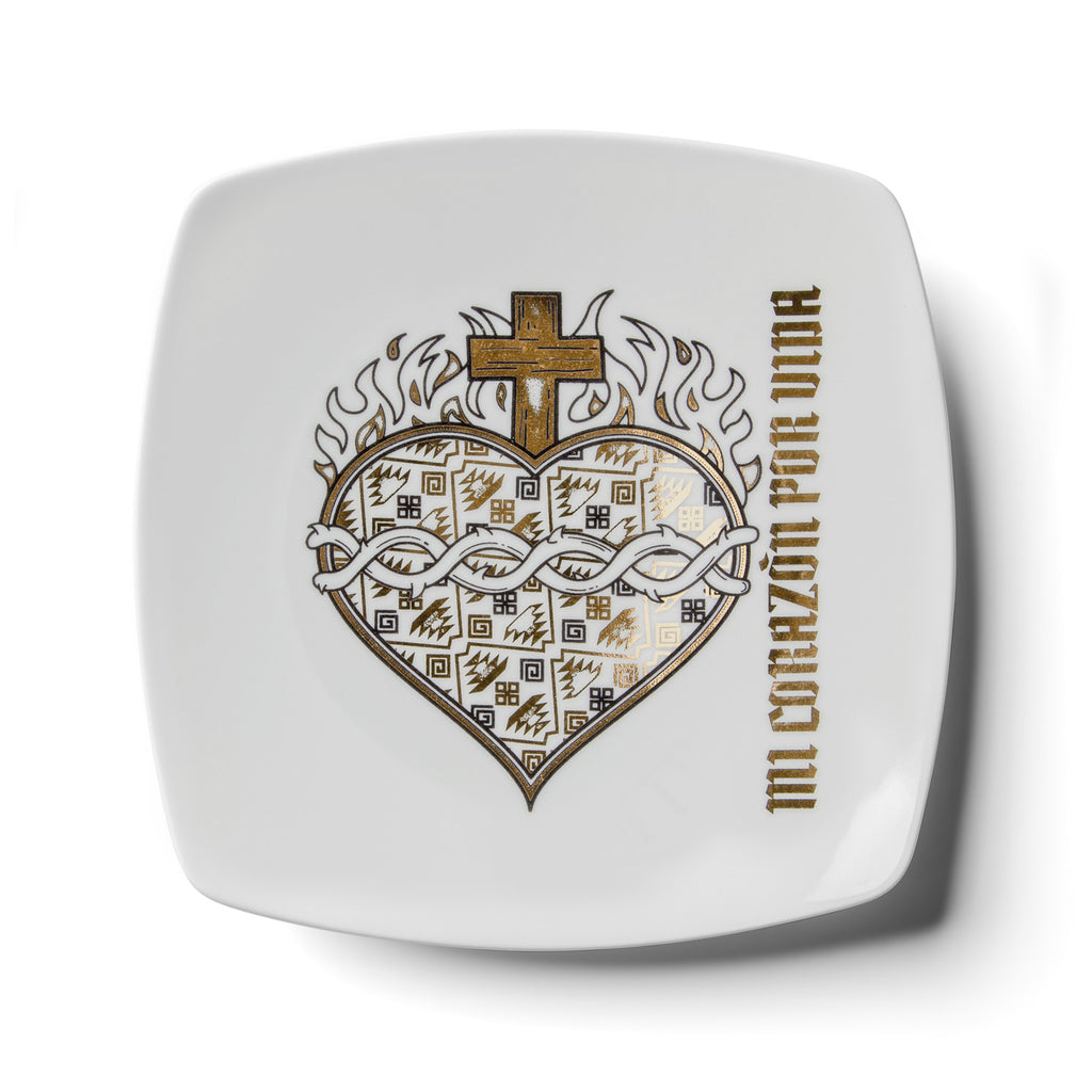 Sacred Heart Dessert/Salad Plates, (4)pc set